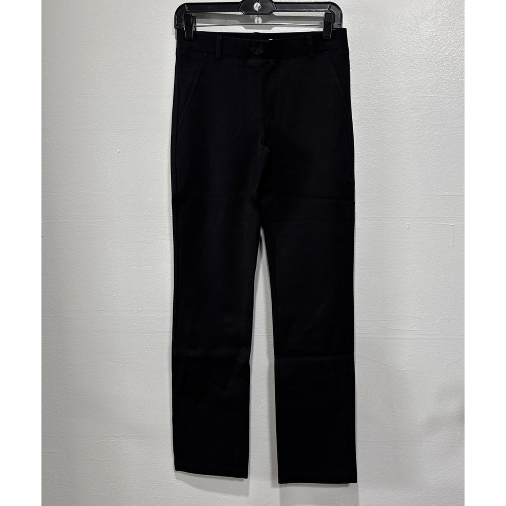 Betabrand Two Pocket Dress Pant Yoga Pants Black Straight Leg Size S Stretch